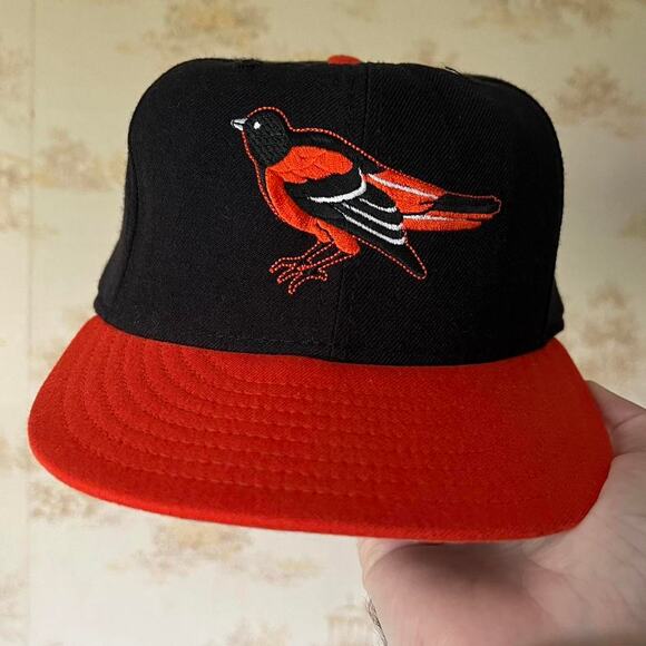 90s Baltimore Orioles Two-Tone 7 3/8 New Era Diamond Collection Fitted Hat - Picture 1 of 8